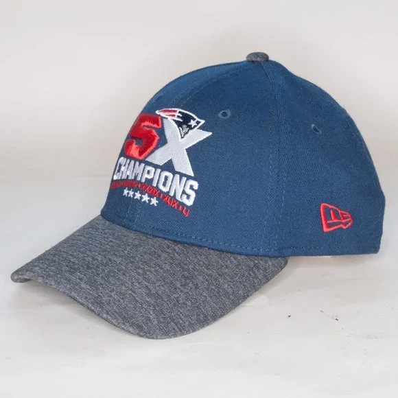 New England Patriots 5X Champions Stretch Fit Cap - Picture 2 of 8